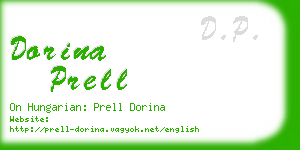 dorina prell business card
